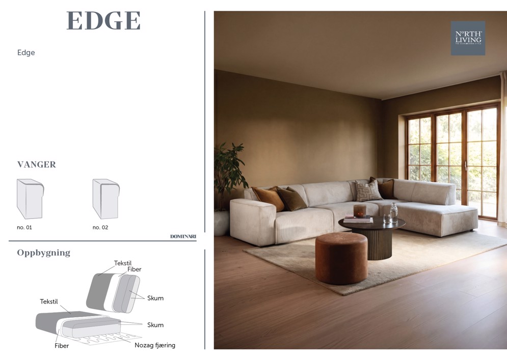 North Living Edge sofa