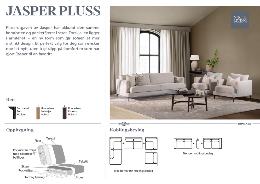 North Living Jasper Pluss modulsofa