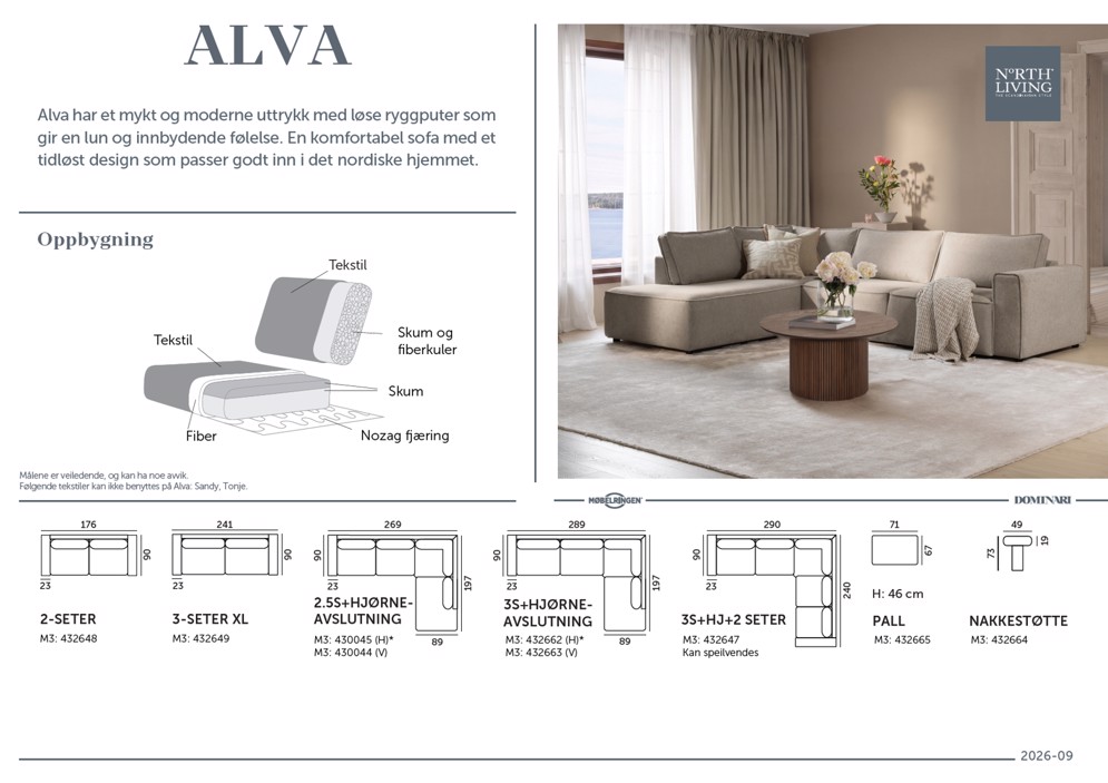 North Living Alva sofa